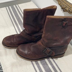 Brown leather Frye boots